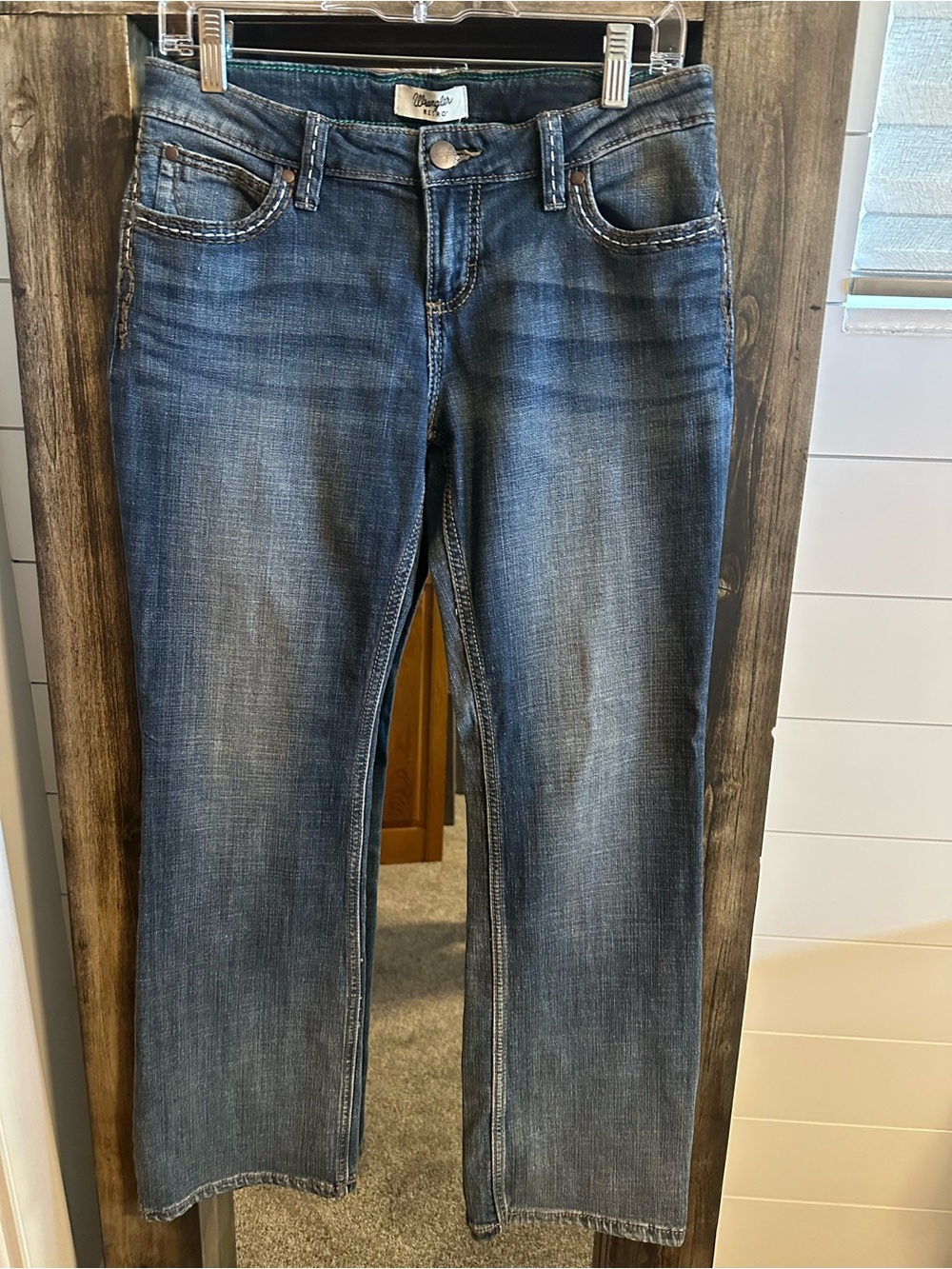 Wrangler Retro Jeans Womens 28/5 x 30 Bootcut Western Cowgirl Stretch Denim